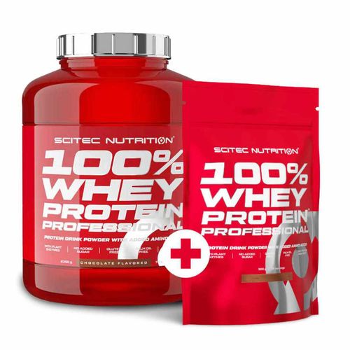 Scitec Nutrition 100% Whey Protein Professional 2350g + 500g Schokolade Schokolade Haselnuss