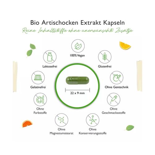 Vit4ever Bio Artischocken Extrakt - 2,5% Cynarin 240 Kapseln