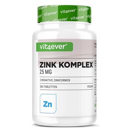 Vit4ever Zink Komplex 25mg 365 Tabletten