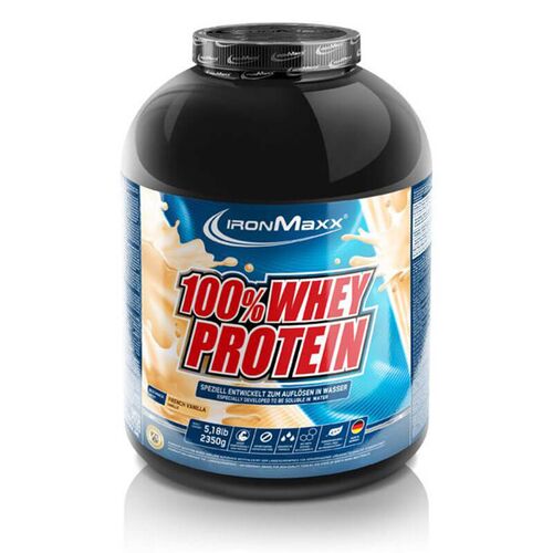 MHD 10/2024 IronMaxx 100% Whey Protein 2350g French Vanille