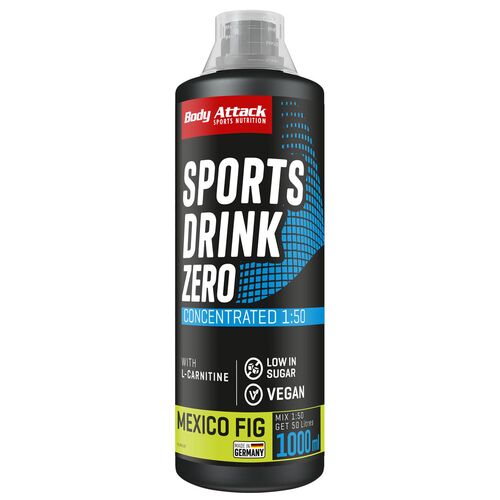 MHD 11/2024 Body Attack Sports Drink Zero 1000ml Mexico Feige