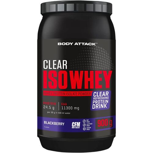 MHD 12/2024 Body Attack Iso Whey Clear 900g Brombeere