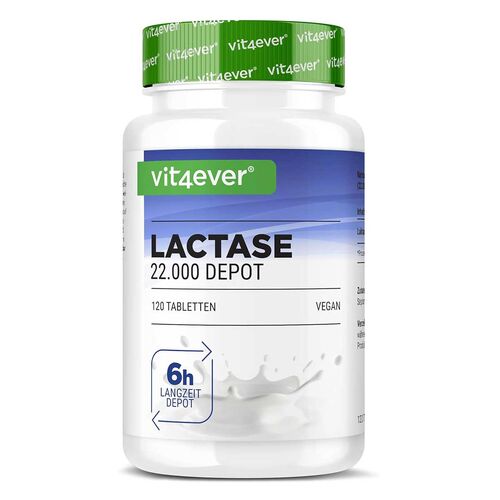 Vit4ever Laktase Depot 22.000 - 120 Tabletten