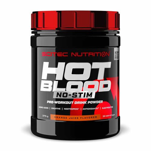 MHD 03/2025 Scitec Nutrition Hot Blood Hardcore No-Stim 375g Orange Juice