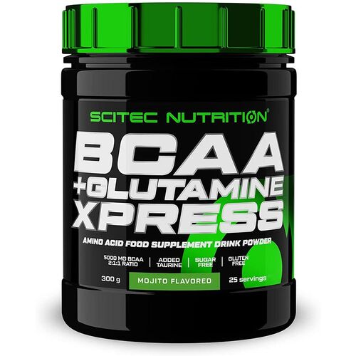 MHD 03/2025 Scitec Nutrition BCAA + Glutamin Xpress 300g Mojito